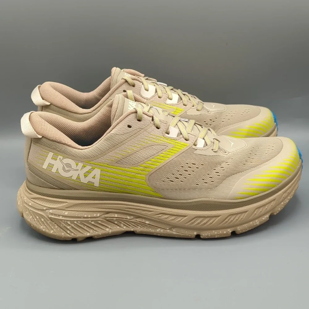 Hoka One One Stinson ATR 6 Running Shoes Dune Oxford Tan Size Men's 12 Womens 13